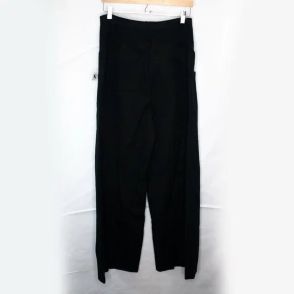NEW Old Navy Maternity Pixie Wide Leg Pants Women XL Black Full Panel - Picture 6 of 10